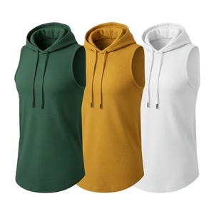 เสื้อกล้ามผู้ชายแฟชั่น เสื้อแขนกุด ผ้าฝ้ายพรีเมียมเนื้อนุ่ม ใส่สบาย เหมาะสำหรับออกกำลังกาย ใส่ลำลอง รับสกรีนโลโก้ ผู้ผลิตขายส่งที่เชื่อถือได้ - Product Image 2