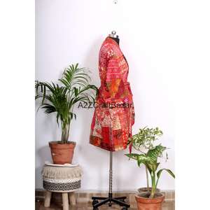 Kimono léger en coton pour femme, imprimé floral, style Kantha, luxueux, respirant, patchwork, pour l'hiver - Product Image 5