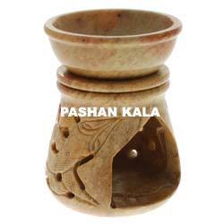 Natural Soapstone Carving Round Shape Aroma <b>Oil</b> <b>Diffuser</b> With Fine Polished For Corporate Gift And Home Decoration Purpose - Product Image 4