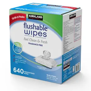 Lingettes jetables Kirkland Signature, 64 unités x 10 - Product Image 2