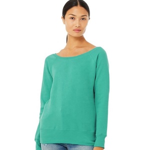 เสื้อสเวตเตอร์คอปกว้างขนแกะฟองน้ำขนแกะสีกรมท่าเสื้อสเวตเตอร์แฟชั่นออกแบบได้ตามต้องการ - Product Image 6