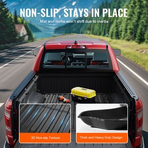 Tappetino per cassone in TPE per Dodge Ram 1500 Heavy Duty 2019-2024, 5.6 FT, spesso, compatibile con accessori per il controllo del carico - Product Image 5