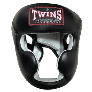Protector de Cabeza de Boxeo Twins Personalizable de Alta Calidad, con Cordones de Cuero, Acolchado Grueso de 4 Capas, Agarres para las Manos, Diseño Transpirable - Marca Twins - Product Image 1
