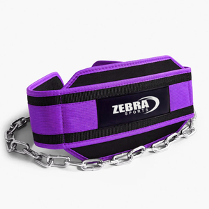 เข็มขัดยกน้ำหนักแบบมีโซ่ ZEBRA SPORTS DB-706 คุณภาพพรีเมียม ได้รับการรับรองมาตรฐาน ISO9001 ผลิตจากนีโอพรีน ช่วยพยุงหลังขณะดึงกลับ - Product Image 1