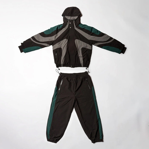 ชุดวอร์มเทคแวร์ผู้ชายพร้อมโลโก้สั่งทำ เสื้อแจ็คเก็ตกันลม กางเกงขายาว กันน้ำ ขายส่ง - Product Image 6