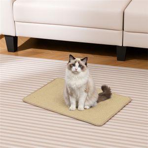 Set di 6 Tappetini Antiscivolo per Gatti in Sisal Naturale 24x16 Pollici con Base in Lattice, Protezione per Mobili, 6 Tiragraffi per Gatti - Product Image 2