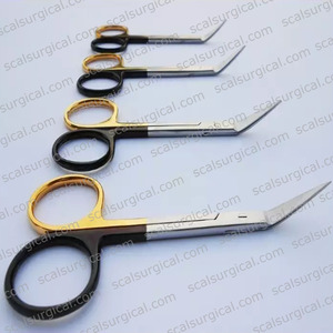 Tijeras Wilmer Converse Angled on Flat 4.25, Instrumento Quirúrgico Oftálmico de Acero Inoxidable Alemán - Product Image 3