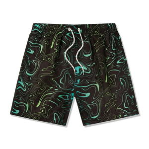 Shorts de bain sportifs personnalisés 2026 en polyester 100 % écologique pour hommes, séchage rapide, respirants, élastiques, OEM - Product Image 4