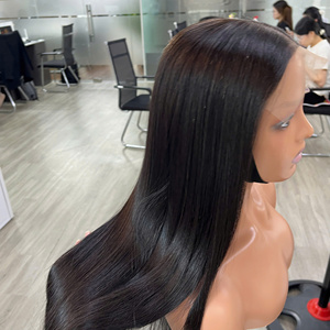 Peluca Larga Negra, Cabello Virgen Vietnamita Liso, Cabello Humano de Lujo, Super Double Draw, Envío Rápido desde Fábrica, Super Draw - Product Image 3