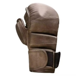 Guantes de Cuero para Artes Marciales Mixtas (MMA) de 4oz al por Mayor, para Entrenamiento, Sparring y Boxeo - Guantes para Kick Boxing y Grappling - Product Image 4