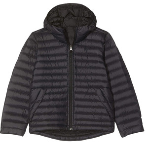 Chaqueta Acolchada con Capucha para Hombre, Color Sólido, Cierre de Cremallera, Resistente al Viento, Ropa de Invierno Informal, Relleno 100% Poliéster - Product Image 1