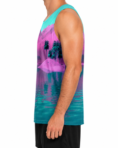 Custom <b>Men's</b> Sleeveless Tank Top Dry Fit Gym Workout <b>Vest</b> OEM ODM Sublimation Athletic Tank Top Breathable Sports <b>Vest</b> - Product Image 3