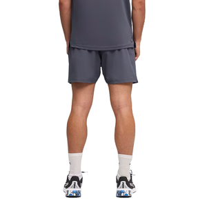 Shorts de sport décontractés pour hommes, coupe athlétique, respirants, pour la gym, l'entraînement, la course, séchage rapide, gris, avec cordon de serrage - Product Image 2