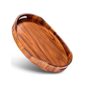 High Quality Handmade Round Wooden <b>Storage</b> <b>Trays</b> with Polished Finish Antique Design by Decor World Expo - Product Image 6