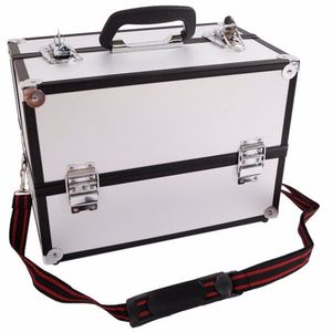 Valigetta SM 2083 in Lega di Alluminio Argento, Organizzatore per Gioielli Ecologico e Resistente con Manico, Valigetta Cosmetica Impermeabile - Product Image 4
