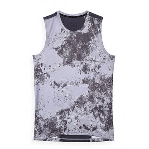 เสื้อกล้ามผู้ชาย Index Apparel คอกลม พิมพ์ลายแบบ Sublimation แห้งเร็ว สปอร์ต ผ้าถัก ลายสีเทา - Product Image 4