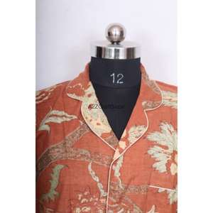 Robe midi pour femme, imprimé floral écologique, manches coréennes, imprimé numérique, col en V, 100% coton, moulante, soirée, formelle, décontractée - Product Image 2