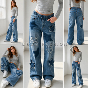 Lote de Jeans de Mezclilla para Niños Listos para Enviar, Pantalones Vaqueros con Cordón Ajustable, Jeans Acampanados al por Mayor, Lote de Liquidación de Ropa Infantil - Product Image 4