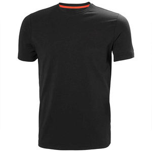 T-shirt pour homme à col en V et manches courtes en 100 % laine mérinos, personnalisable, uni, pour l'entraînement ou les occasions décontractées - Product Image 4