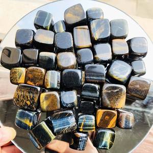 Vente en gros de pierres précieuses œil de tigre bleues de qualité supérieure, forme carrée, pour la fabrication de bijoux, disponibles en grande quantité - Product Image 1