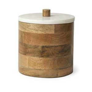 Natural Beech Wood Salt Pig Eco-Friendly Dishwasher & Oven Safe Custom Logo Gift <b>Box</b> - Product Image 3