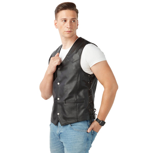 Chaleco de Cuero de Primera Calidad, Precio Razonable, Venta al Por Mayor, Último Diseño, Chaleco de Cuero Transpirable para Venta en Línea - Product Image 6