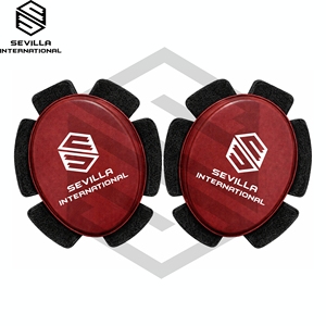 Premium Custom Printed Heavy-Duty Leather Motorcycle Auto Racing <b>Knee</b> Slider High Abrasion & Impact Resistance Long Lasting - Product Image 3