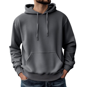 Ensemble sweat à capuche et pantalon en polaire polyester pour homme, avec logo personnalisé imprimé, survêtement décontracté d'hiver - Product Image 5