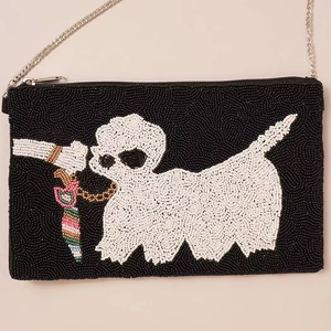 Woman Beaded Coin Pouch Handmade Beaded Wallet Glass Beaded Wallet Beaded Bag - Product Image 5
