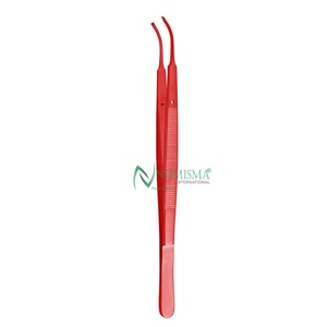 Pince chirurgicale de qualité supérieure, rouge, 7 pouces, à pointes dentelées délicates en acier inoxydable, certifiée CE - Product Image 6