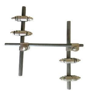 Juego de 10 piezas de abrazaderas y varillas ortopédicas Jamso Industries, instrumento quirúrgico para traumatismos, acero inoxidable - Product Image 1