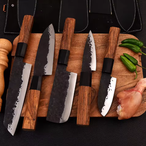 LEGACY BLADES Premium Handmade High Carbon Steel Kitchen <b>Knife</b> <b>Set</b> Wooden Handle Professional Japanese Chef <b>Set</b> Factory Supplier - Product Image 2