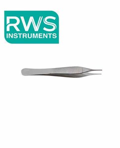 Pinzas de Disección Dentadas Adson Profesionales RWS Instruments, Rectas, Fabricadas en Alemania, Acero Inoxidable, Certificación CE Clase II - Product Image 1
