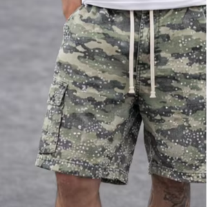 <b>Men</b>’s Camouflage Cargo Shorts Casual Streetwear Cotton Multi Pocket Summer Shorts - Product Image 1