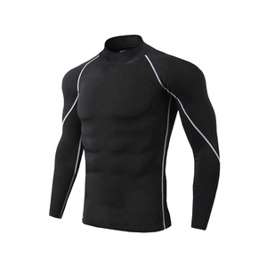 T-shirt de Sport moulant à manches longues pour homme, nouveau modèle à séchage rapide, de course à pied, de musculation et de Fitness - Product Image 6