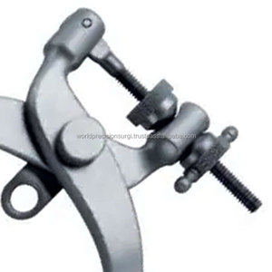 ชุดอุปกรณ์ดึงกระดูกสันหลังส่วนคอ Raney Crutchfield Skull Traction Tong ขนาด 120 มม. แบบสองหัวเจาะ สำหรับการผ่าตัดระบบประสาทและการรักษาเสถียรภาพกระดูกสันหลังส่วนคอ - Product Image 4