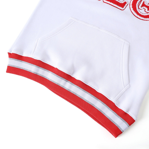 Sweat-shirt personnalisé DST Sorority pour femme, avec patch en chenille, poche avant, col rond côtelé, style grec d'hiver. - Product Image 3