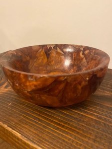 Epoxy handmade resin bowl decorative fruit bowl glossy finish modern kitchen <b>table</b> centerpiece home decor gift item - Product Image 3