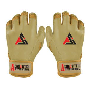 ถุงมือตีซอฟต์บอลและเบสบอลแบบสั้น ยี่ห้อ OEM สำหรับมืออาชีพ ผลิตจากหนัง Cabretta นุ่มพิเศษ สำหรับผู้ใหญ่ ลดราคา - Product Image 1