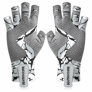 Gants de pêche en polyester et élasthanne à prix de gros, antidérapants, pour l'hiver, protection antidérapante, gants de pêche résistants à l'usure - Product Image 3