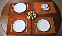 Set de table moderne en velours écologique, tapis de table de luxe, décoration de table douce pour mariage, fête, restaurant, hôtel, maison