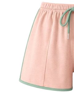 Peach Green Women Camisole And Shorts <b>Set</b> Summer Two Piece Outfit Cotton Blend Crop Top Drawstring Shorts Casual Lounge <b>Set</b> - Product Image 6