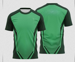 Green White Soccer Jersey 100% Polyester Quick Dry Breathable Printed Sports Shirt Short Sleeve Team Uniform Training Matchwear - Product Image 2
