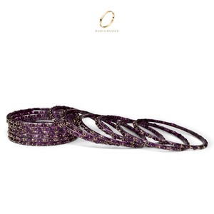 Bracelets en verre kashmiri traditionnels à la mode, coupe émeraude, en forme de goutte de pluie, pour femmes, ensemble de bijoux ethniques indiens pour mariage - Product Image 3