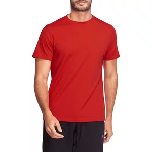 Unisex Knitted Short Sleeve T <b>Shirt</b> Stand Collar Regular Fit Solid Color Casual Clothing Bulk - Product Image 5