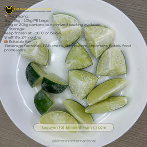 Rodajas de Limón Congeladas IQF Premium de Vietnam, Corte Entero, Verde Brillante y Aroma Fresco - Product Image 1