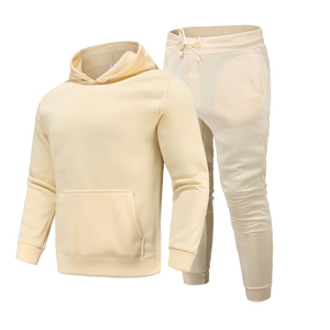 OEM Service Winter Hooded Solid Blank Heavyweight Cotton <b>Polyester</b> <b>Tracksuit</b> Set Men Full Customization Windproof Reversible - Product Image 2