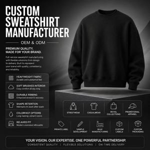Oversized Crew Neck Sweatshirt Men's Plain Cotton <b>Pullover</b> Regular Fit Solid Color Casual Knitted <b>Jumper</b> Autumn Wear - Product Image 3
