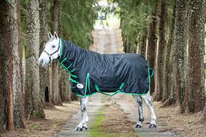 Equestrian 1200D Waterproof Breathable Winter Dressage Turnout Horse Rug Feather <b>Filled</b> Lining 2 Leg Straps Lightweight Luxury - Product Image 4