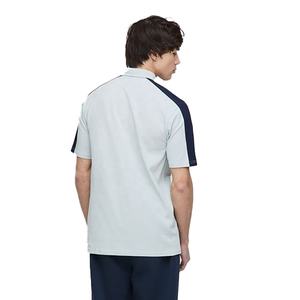 Polos de golf décontractés de haute qualité pour hommes pour le printemps et l'été nouveauté tissu tricoté de couleur épissée avec motif solide - Product Image 2